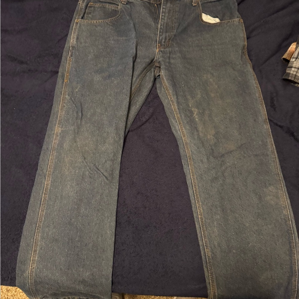 Classic Straight-Leg Denim Jeans